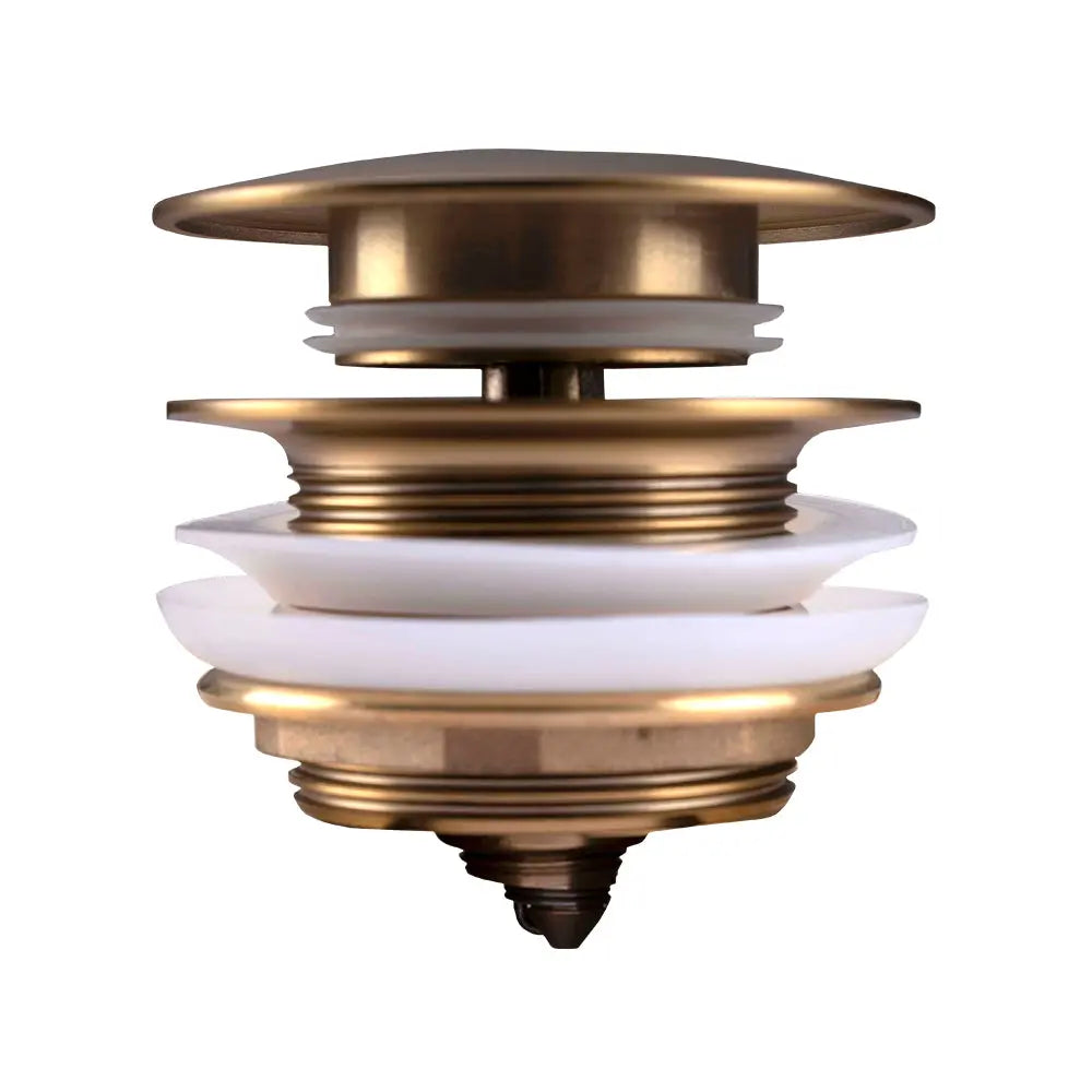 40mm Brushed Brass Bathtub Pop Up Waste Non Overflow Aquaperla