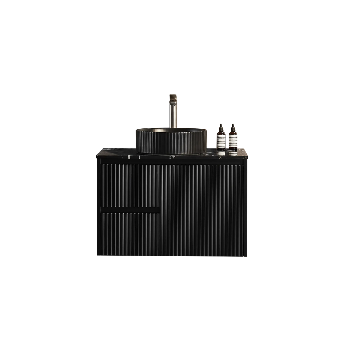 Brindabella Wall Hung PVC Cabinet 750mm (Matte Black) Poseidon