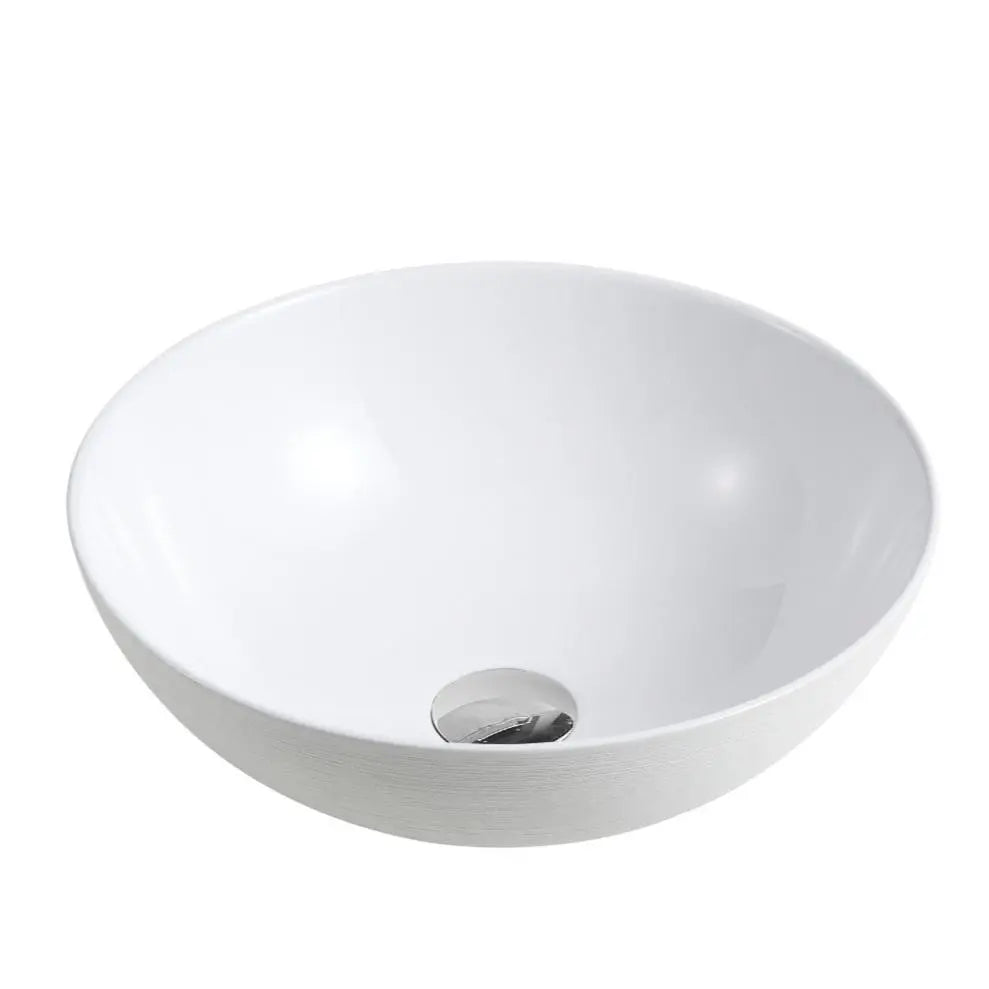 Chur 03 Counter-top Round-edged Square Basin - Touchline White mercioaustralia