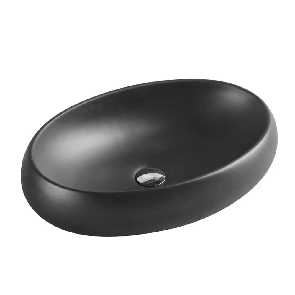 Chur 33 Counter-top Oval Basin - Matt Black mercioaustralia