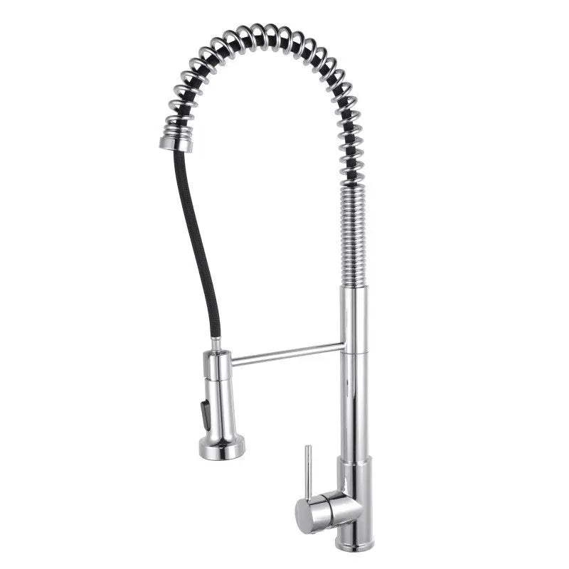 Chrome Pull Out Kitchen Mixer Aquaperla