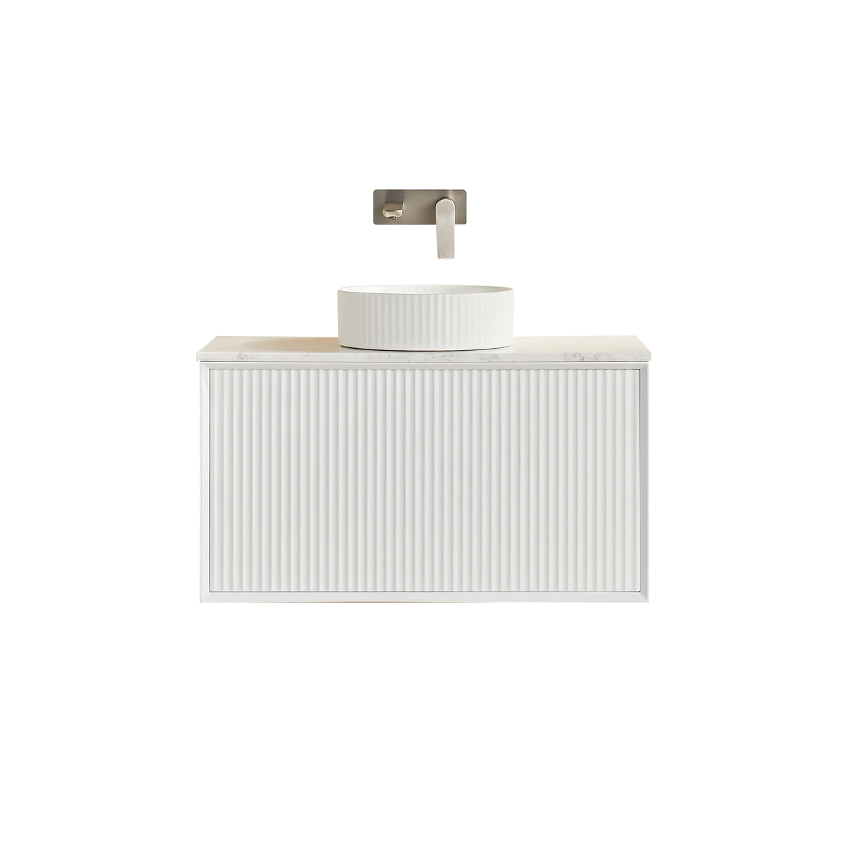 Kirribilli Wall Hung PVC Cabinet 900mm (Matte White) - Clearance Poseidon
