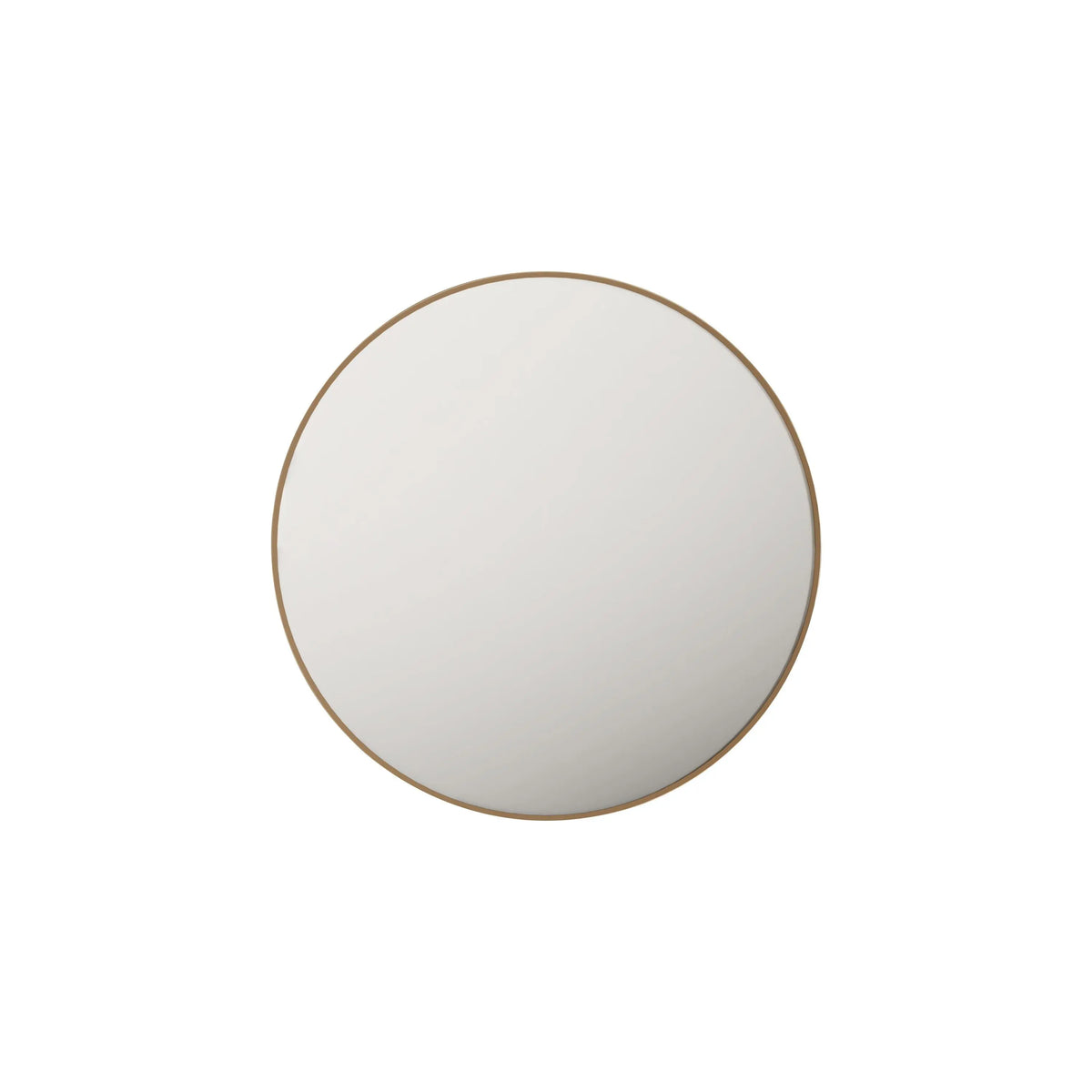 Aluminum Framed 900mm Round Mirror - Brushed Gold mercioaustralia