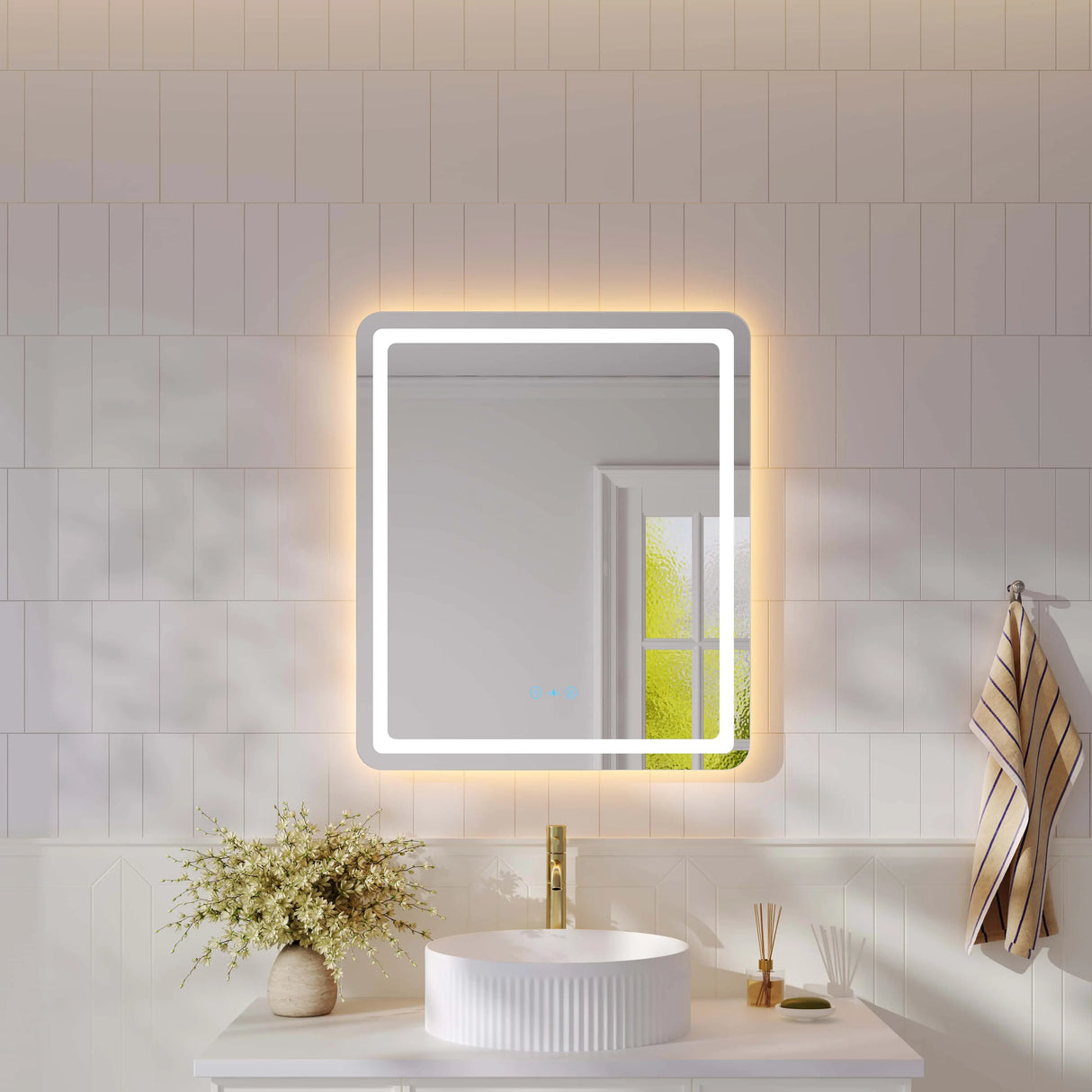 Freya 600×750mm LED Rectangular Mirror mercioaustralia