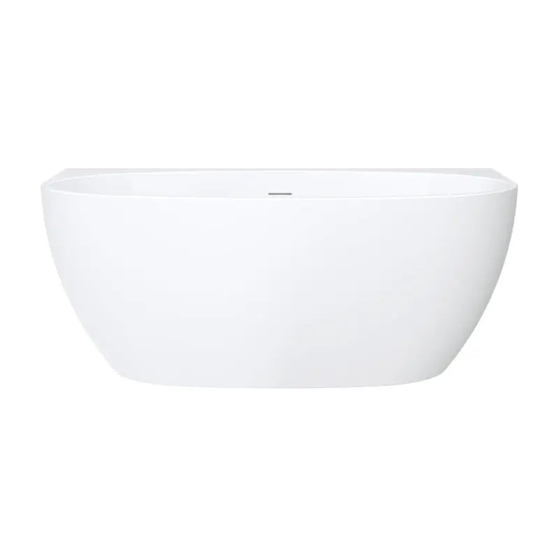 Keeto Back-To-Wall Acrylic Bath with Overflow, 1500mm fienza