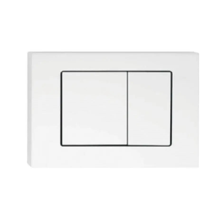 R&T In Wall White Push Plate Poseidonbk