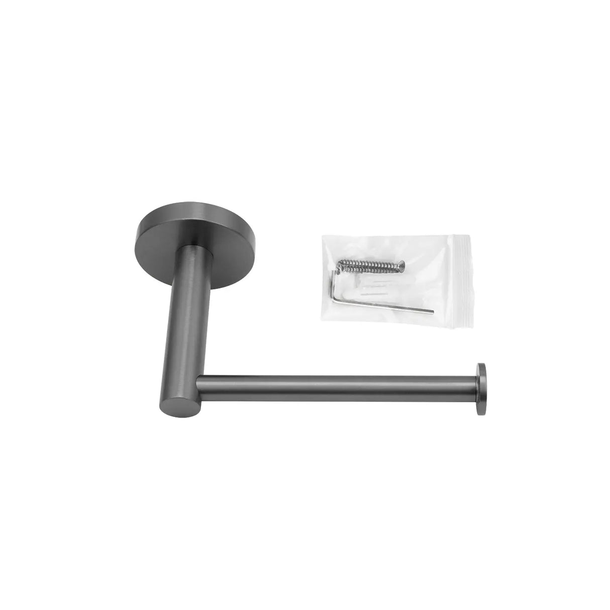 LUCID PIN - Gunmetal Toilet Paper Holder Aquaperla