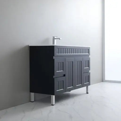 ACACIA SHAKER PVC Floor Vanity 1200mm (Single Bowl) Poseidon