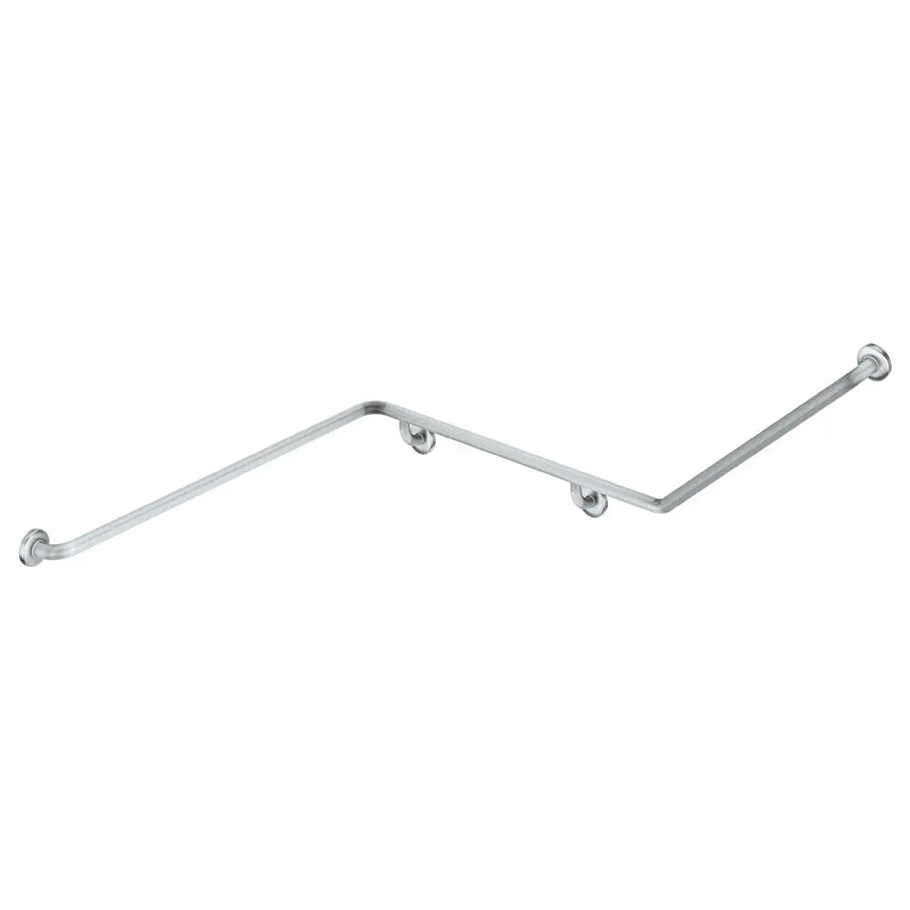 140° Accessible Left-Hand Grab Rail, Stainless Steel fienza