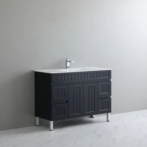 ACACIA SHAKER PVC Floor Vanity 1200mm (Single Bowl) Poseidon