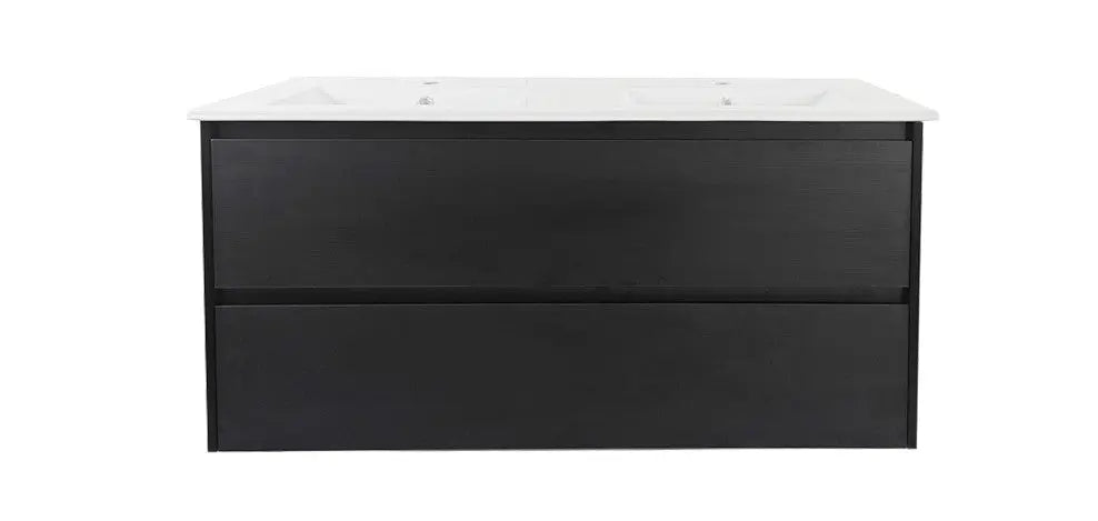 HERA 1200mm Wall-Hung Vanity - Black Oak mercioaustralia