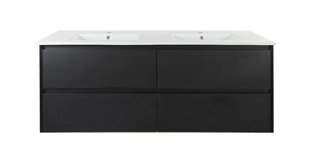 HERA 1500mm Wall-Hung Vanity - Black Oak mercioaustralia