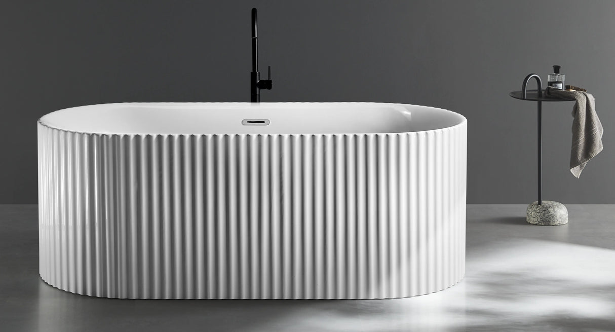 Nyx Fluted Freestanding Bath tub | 1500 x 750mm Bagno D'Oro