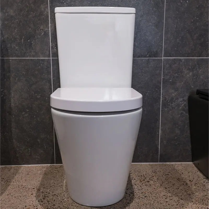 Aluca Tornado Flush Back-to-Wall Toilet Suite, Gloss White fienza