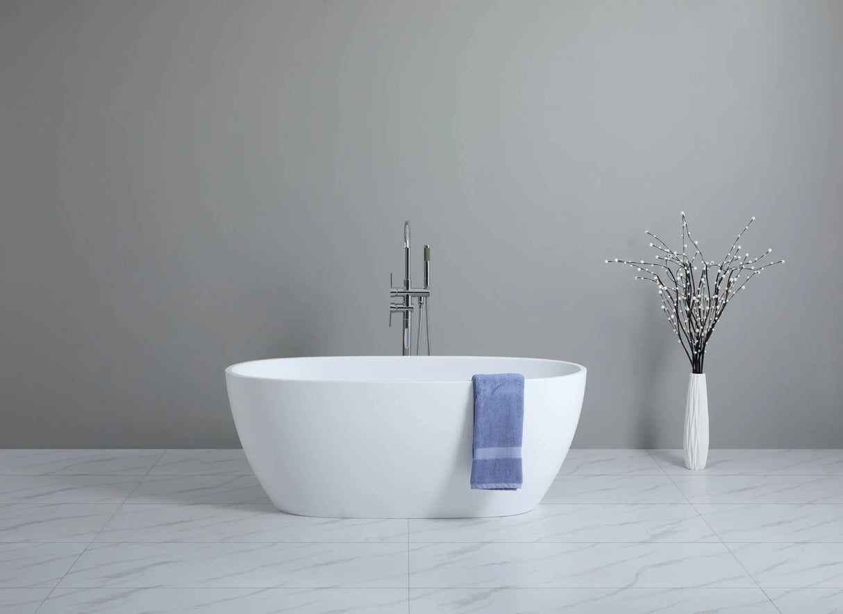 Stella Matte White Free Standing Bathtub 1500*750*590mm Poseidonbk