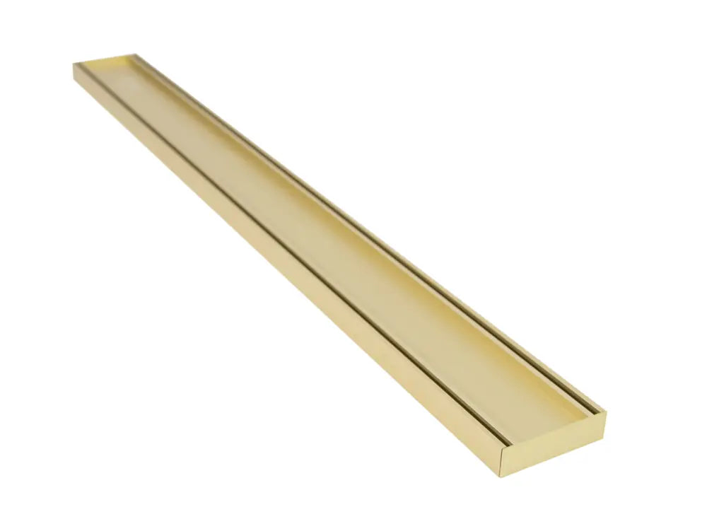100x100x26mm Matte Yellow Gold Tile Insert Grate Aquaperla