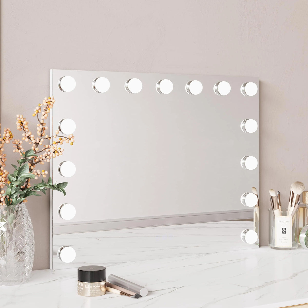 Luna 580×450mm LED Frontlit Makeup Mirror mercioaustralia