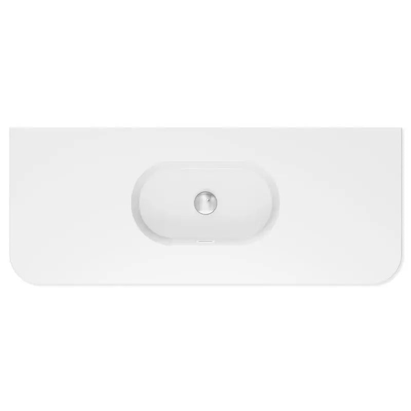 Lola Gloss Full Depth Curved Ceramic Basin Top 1200mm NTH fienza