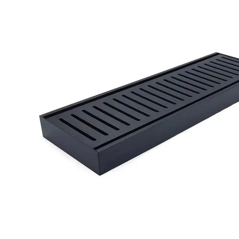 100x100x21mm Brushed Black Ezy Flow Floor Grate Aquaperla