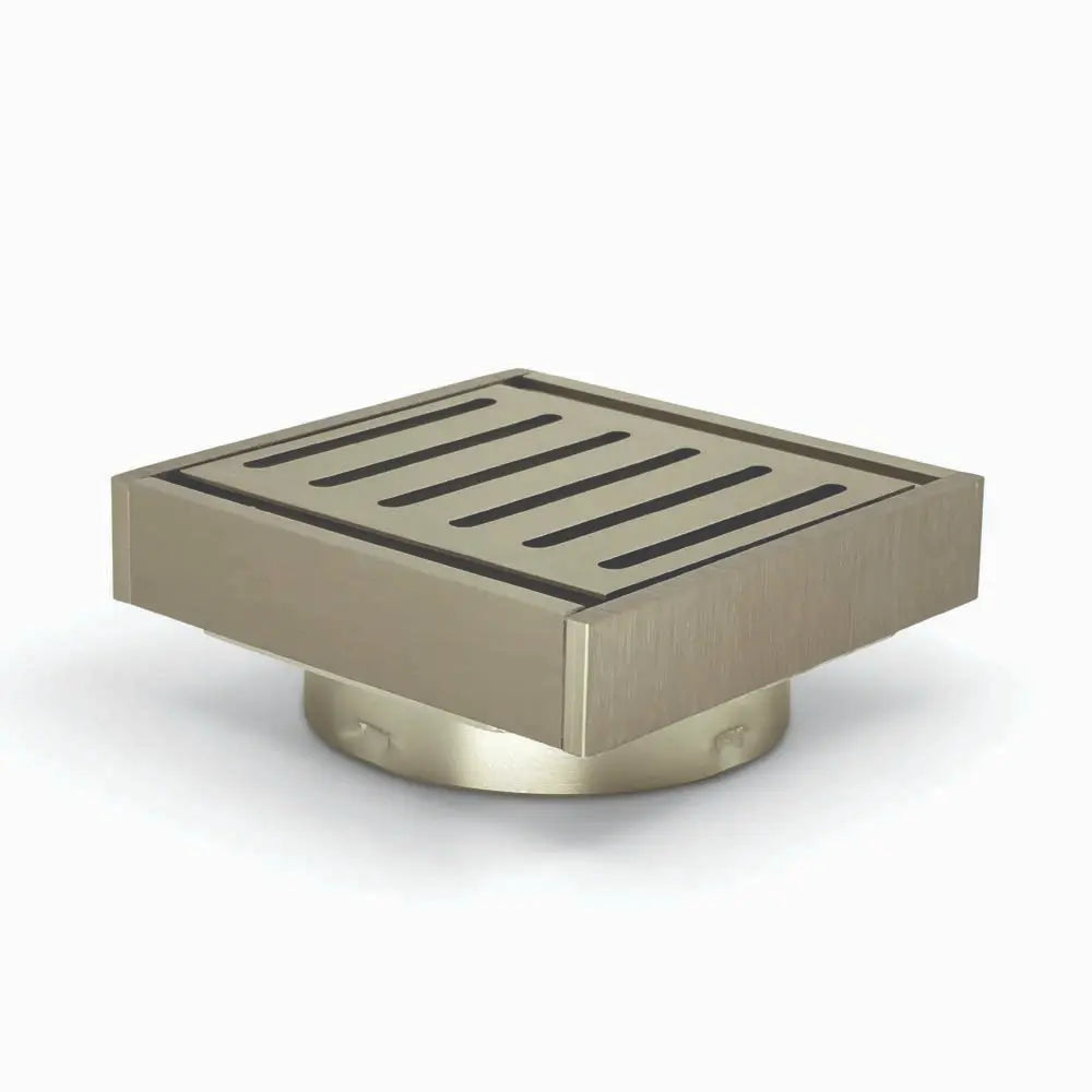 100*100*21mm Brushed Nickel Ezy Flow Guard Floor Waste Aquaperla