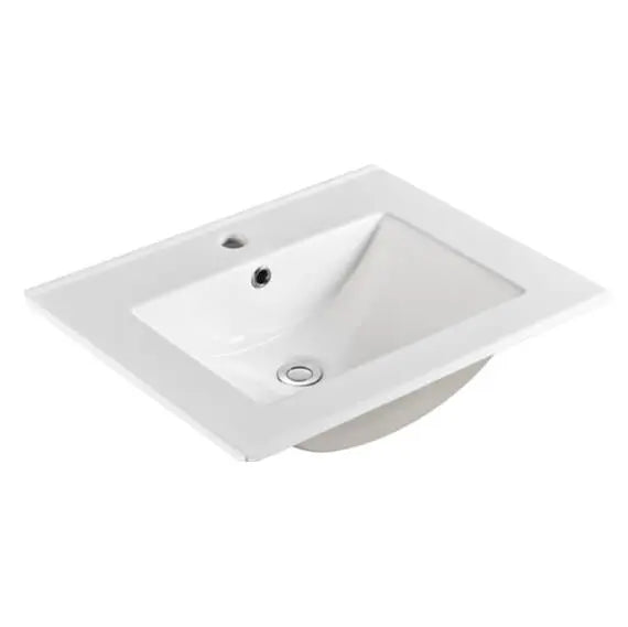 ACACIA SHAKER Matte White PVC Wall Hung Vanity 600 Poseidon