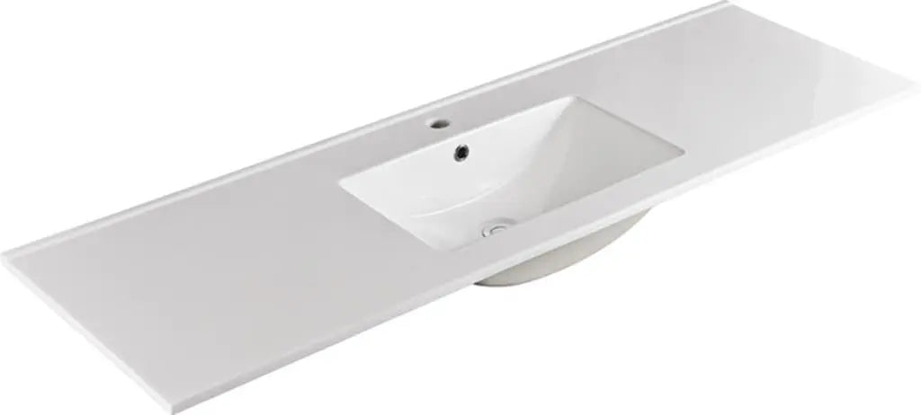 Harrington Floor PVC Cabinet Vanity 1500mm (Single Bowl/Double Bowl) (Matte White) Poseidon