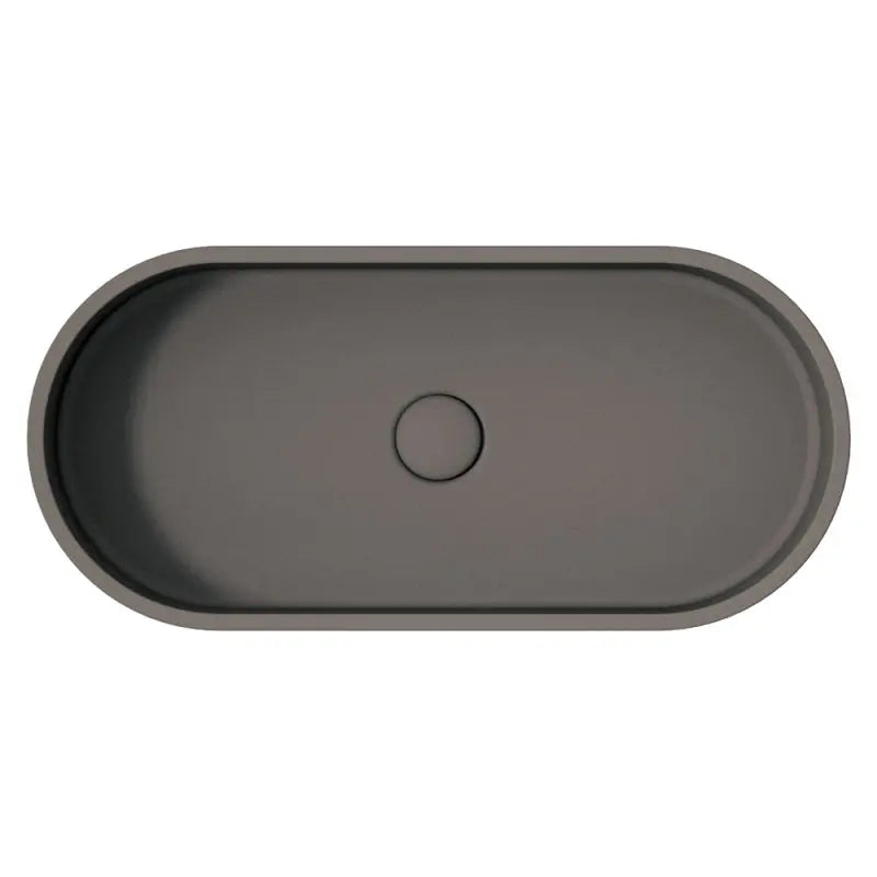 Jada Pill Concrete Above Counter Basin, Warm Grey fienza