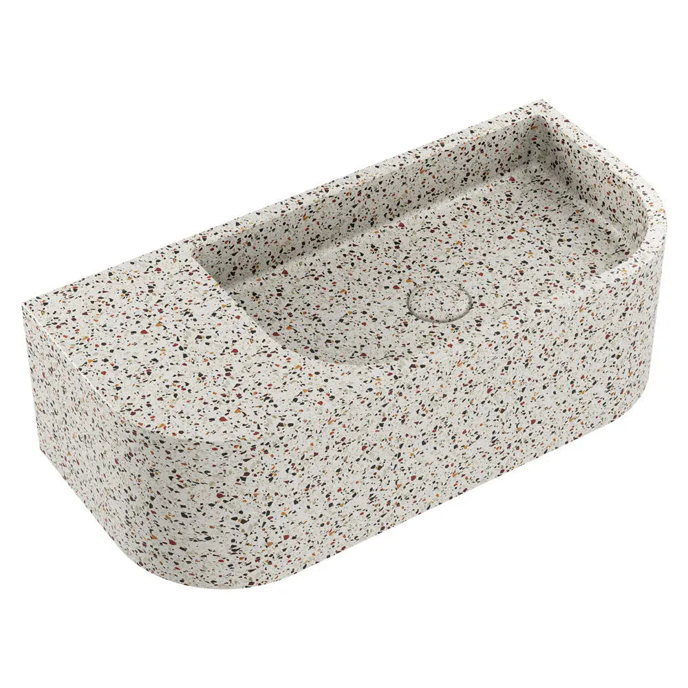 Blanca Concrete Wall Basin, Terrazzo fienza