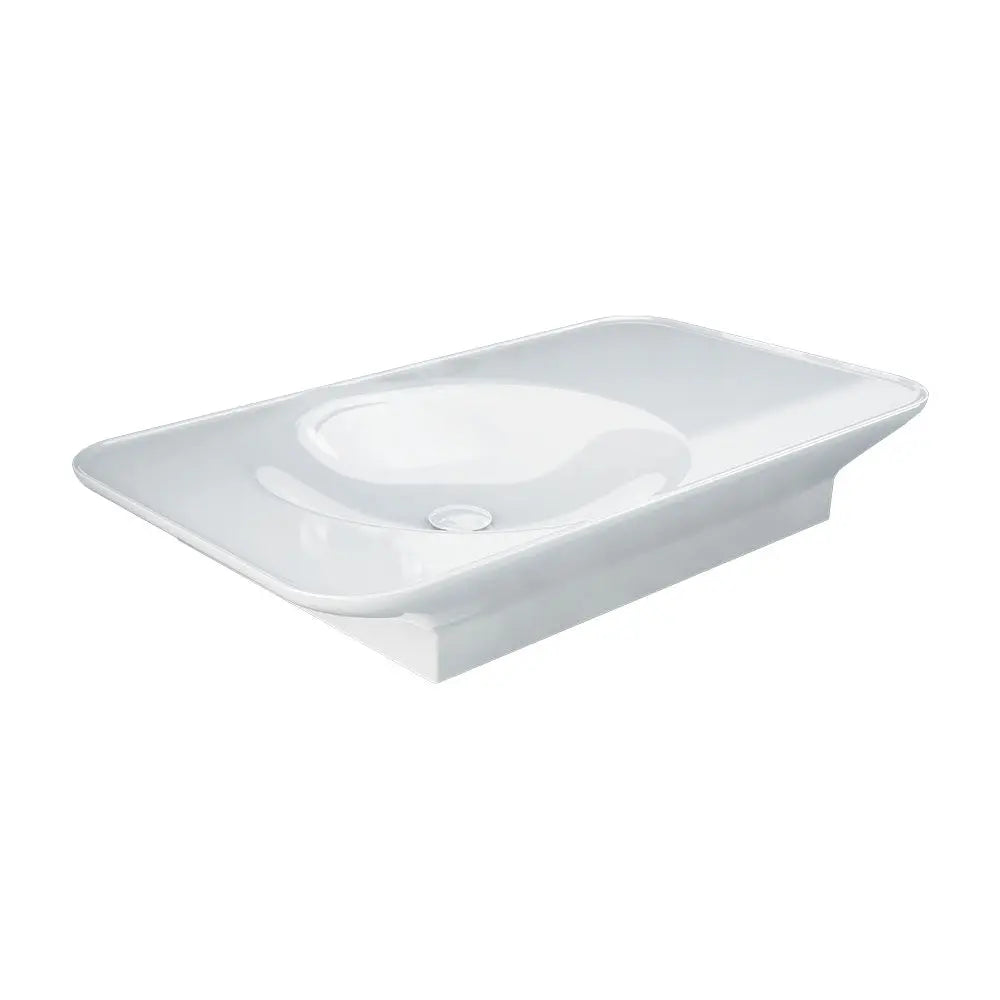 RAK Valet Left-Hand Wall Hung Basin, Alpine Gloss White fienza