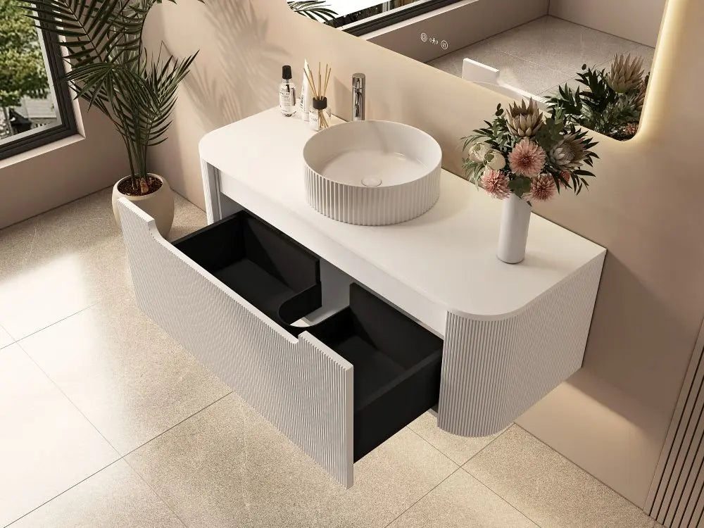Rome 1200mm Wall-Hung Cabinet - Matt White mercioaustralia