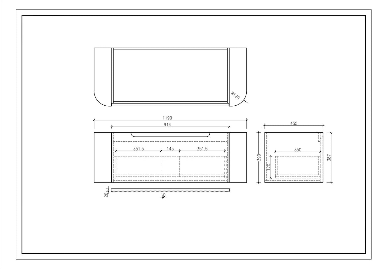 Rome 1200mm Wall-Hung Cabinet - Matt White mercioaustralia