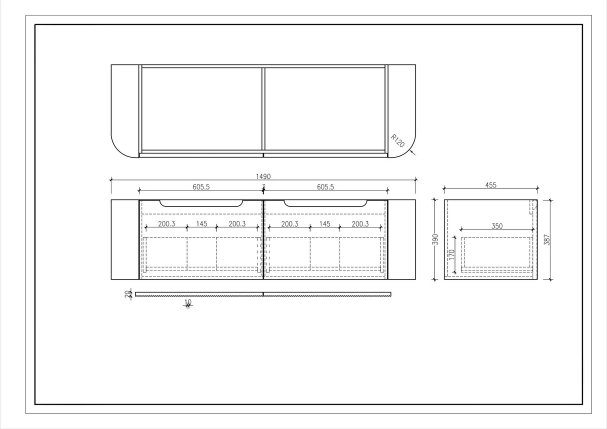 Rome 1500mm Wall-Hung Cabinet - Matt White mercioaustralia
