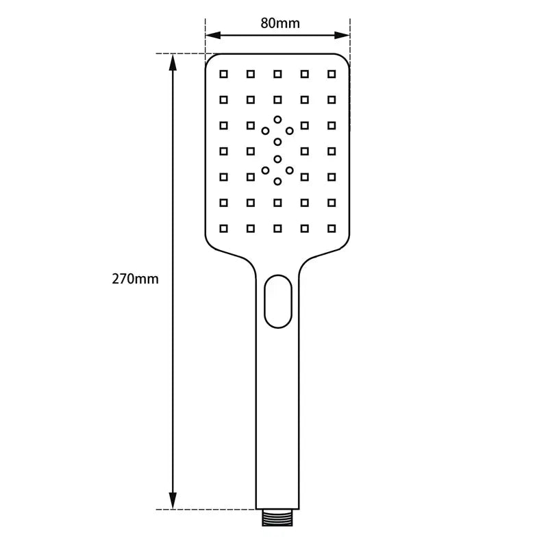 Chrome 3 Functions Handheld Shower Aquaperla
