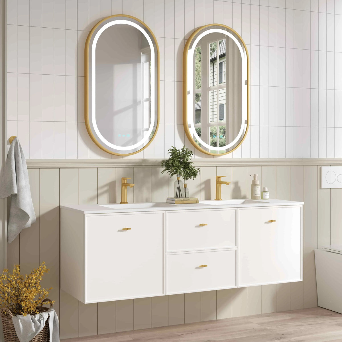 Seattle 1500mm Wall-Hung Cabinet - Matt White mercioaustralia