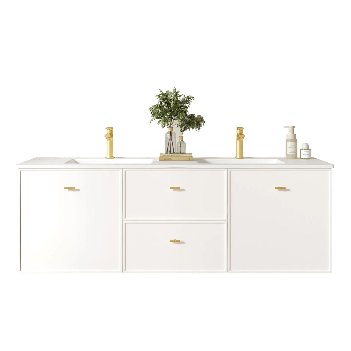 Seattle 1500mm Wall-Hung Cabinet - Matt White mercioaustralia