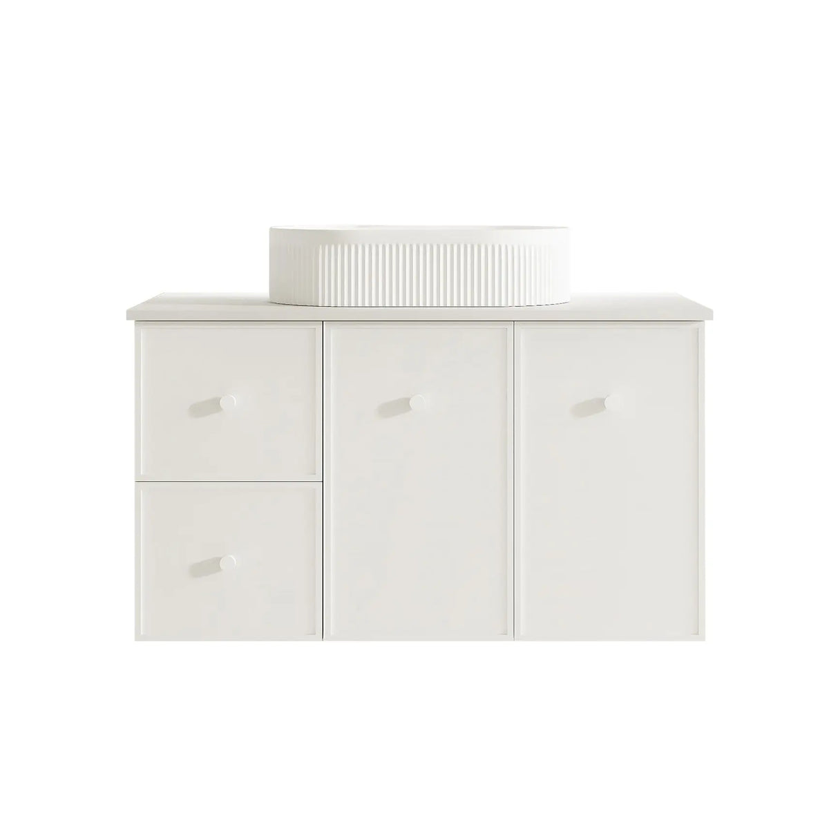 Seattle 900mm Wall-Hung Cabinet - Matt White mercioaustralia