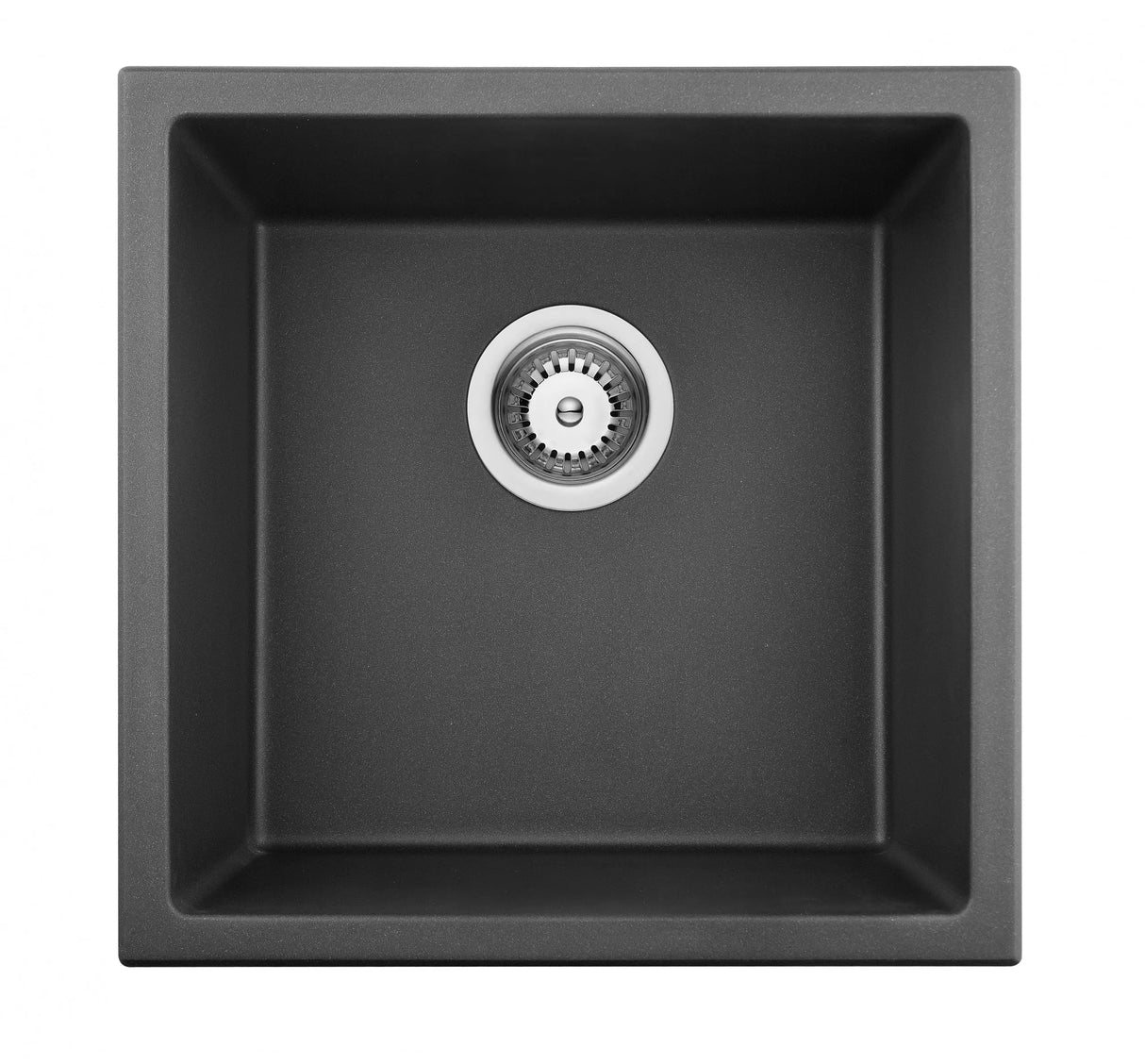 Matte Black Single Bowl Quartz Sink381*457*220mm Poseidonbk