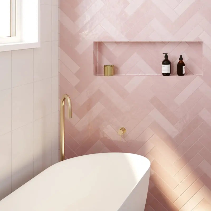 Kaya Gooseneck Floor Mounted Bath Outlet, Urban Brass fienza