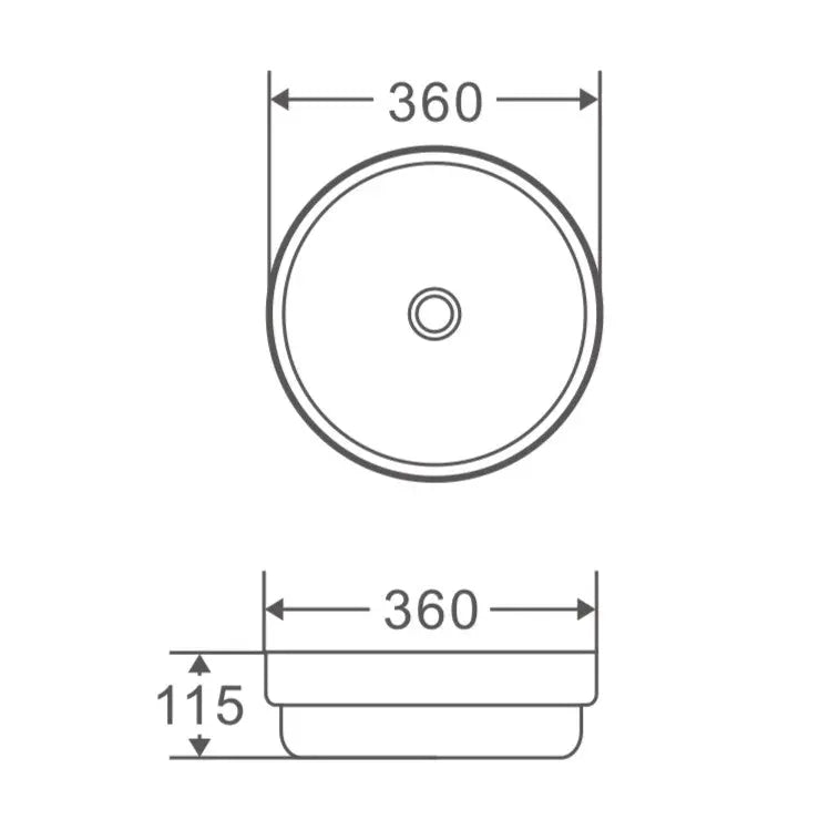 Spin 36 Counter-Top Round Basin mercioaustralia