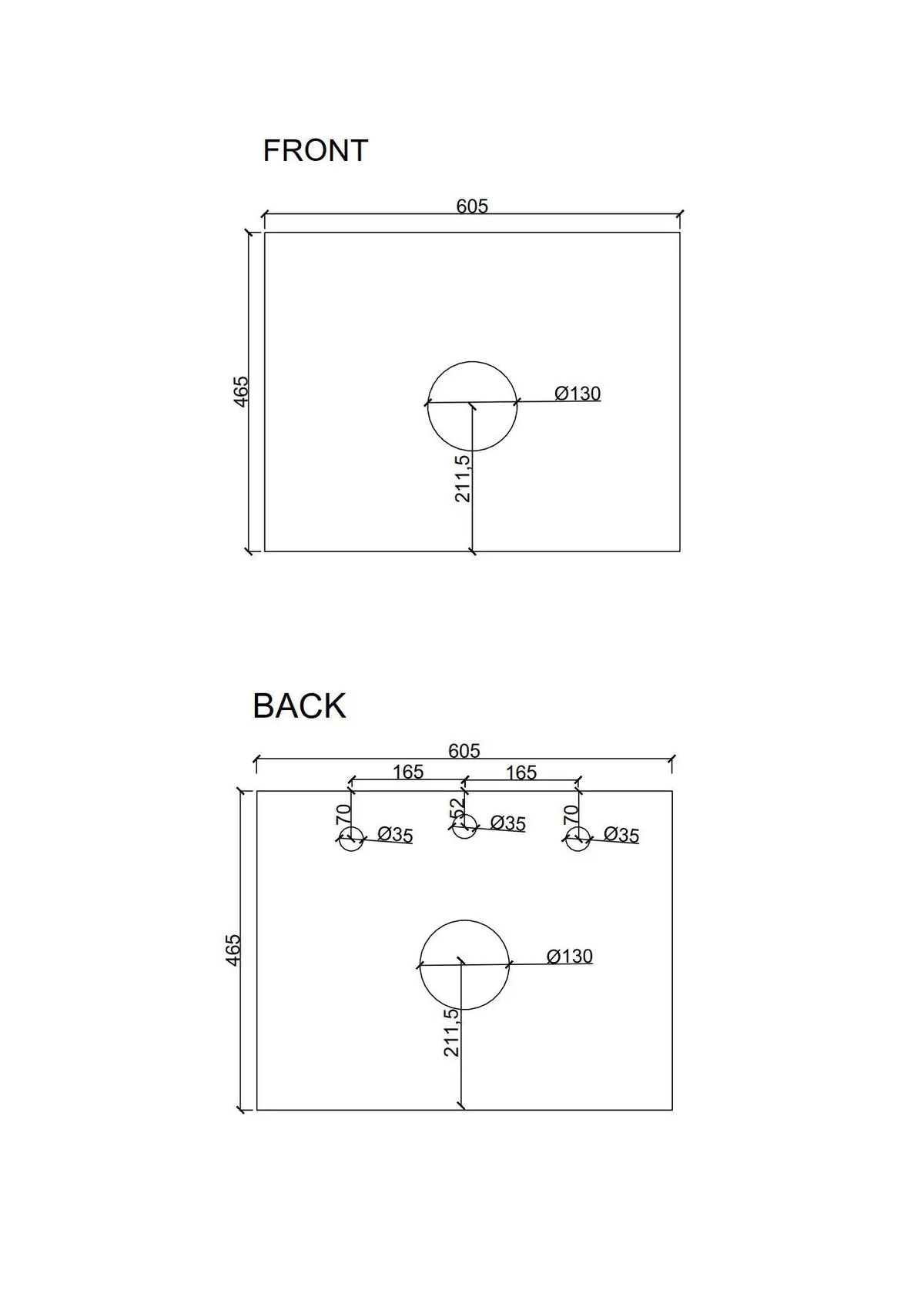 Seattle 600mm Wall-Hung Cabinet - Matt White mercioaustralia