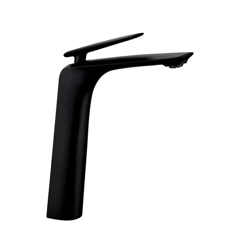 Bellino Matte Black Tall Basin Mixer Aquaperla