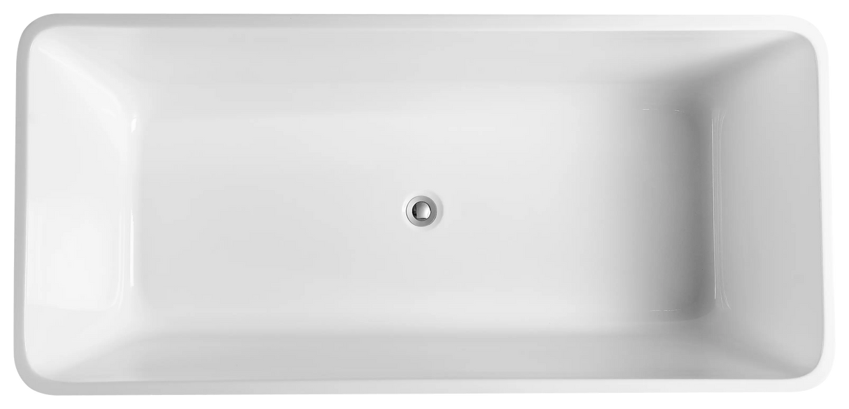Qubist Gloss White Free Standing Bathtub 1400*710*590mm Poseidonbk