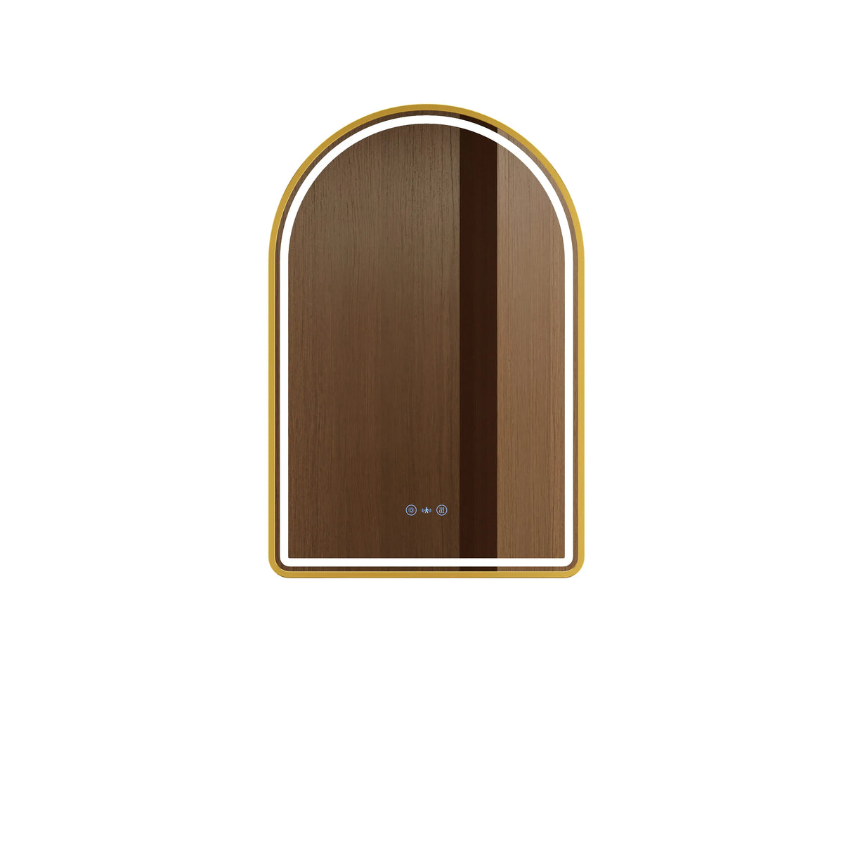 Venus 600×900mm LED Arch Mirror– Brushed Gold Frame mercioaustralia