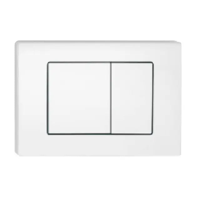 R&T In Wall Gloss White Push Plate Poseidonbk