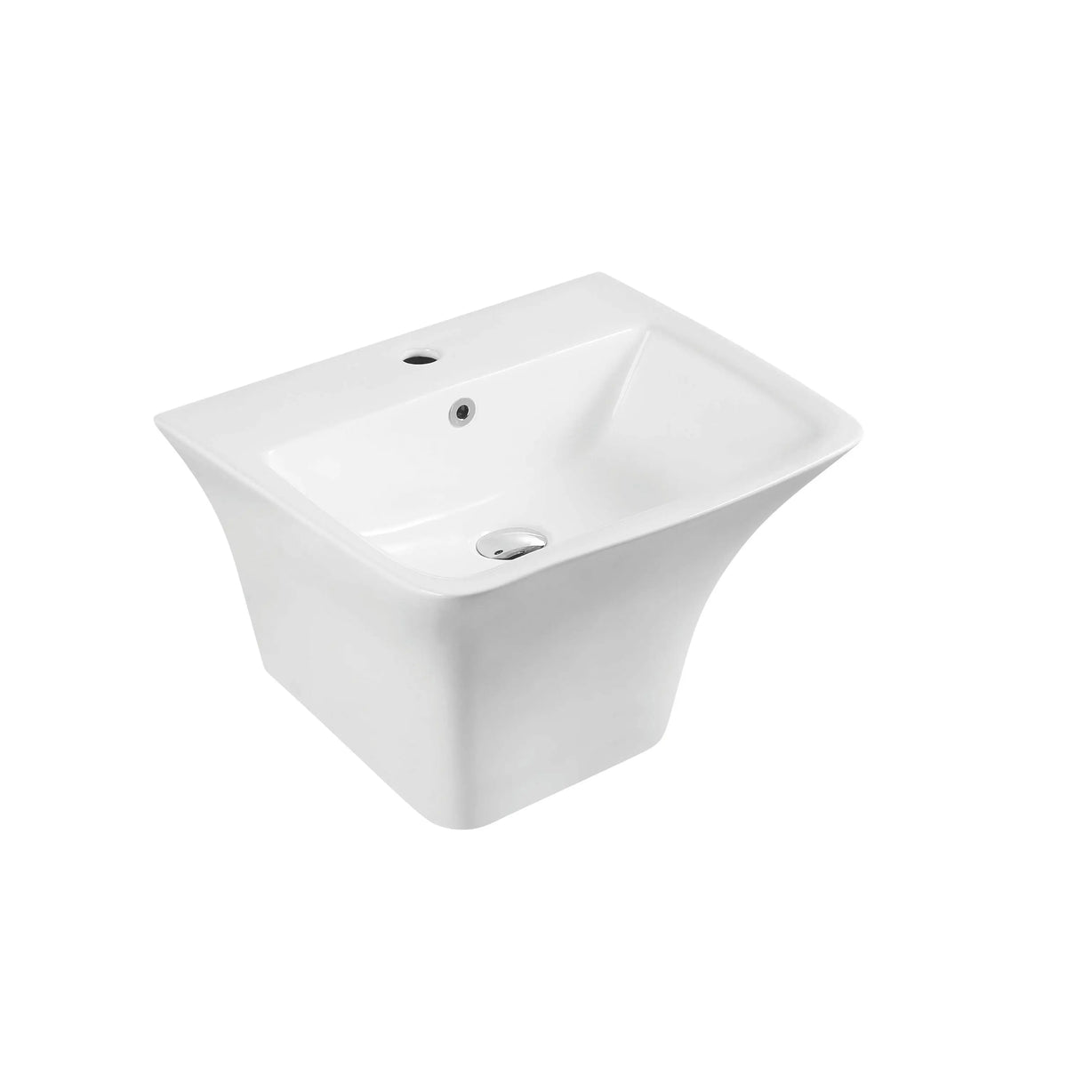 Zento 53S Semi-Pedestal Wall-Hung Basin mercioaustralia
