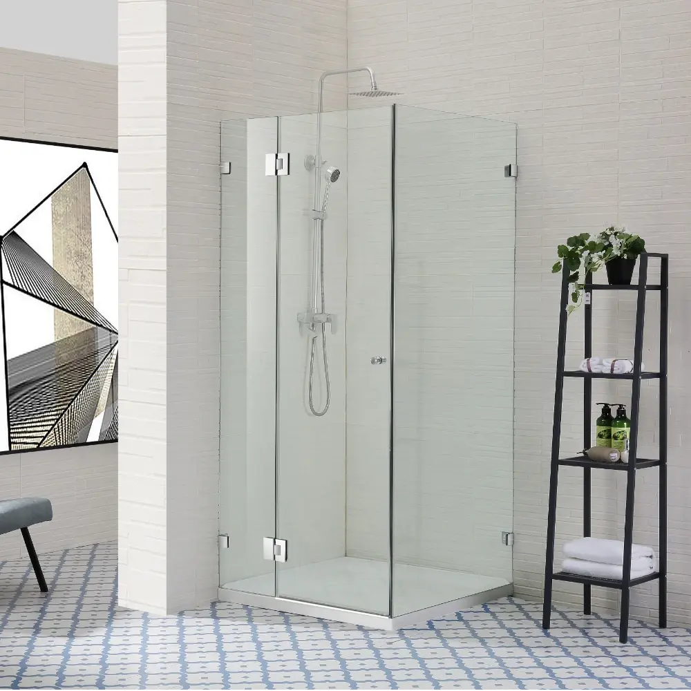 Corner Frameless Shower Screen ozcovey