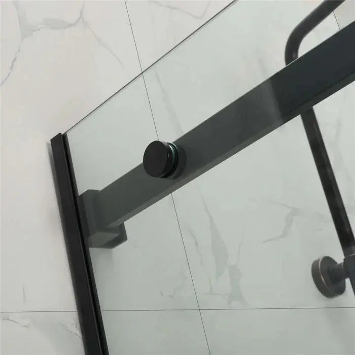 Frameless Adjustable Over Bath Wall to Wall Sliding Shower Screen ozcovey