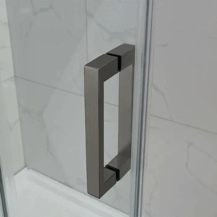 Frameless Adjustable Over Bath Wall to Wall Sliding Shower Screen ozcovey