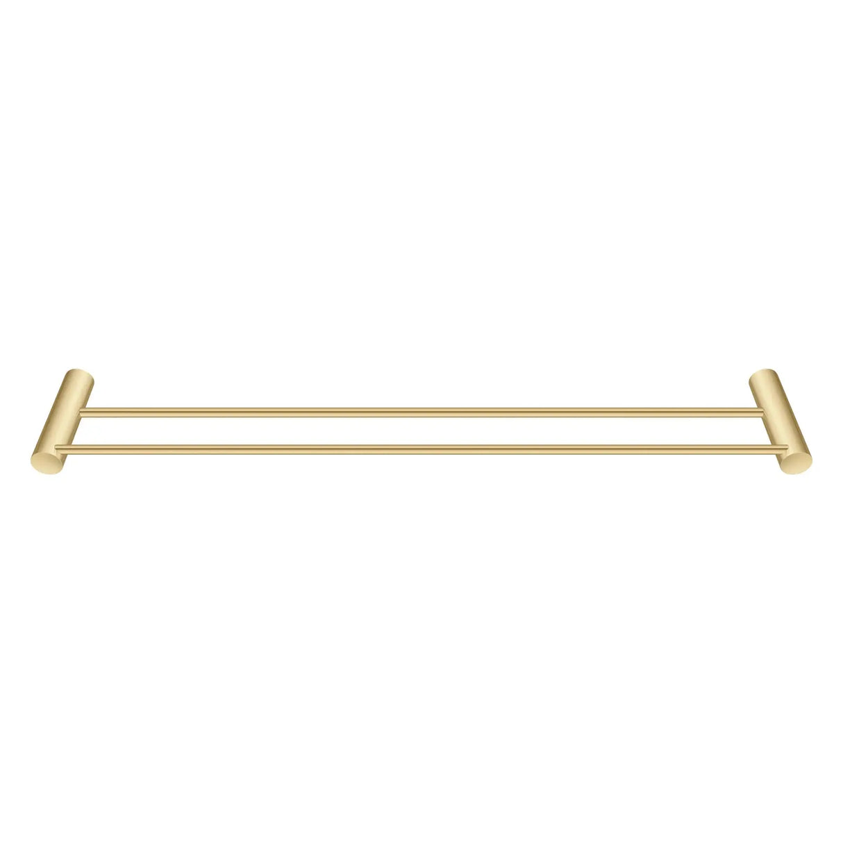 600mm Brushed Brass Double Towel Rail Aquaperla