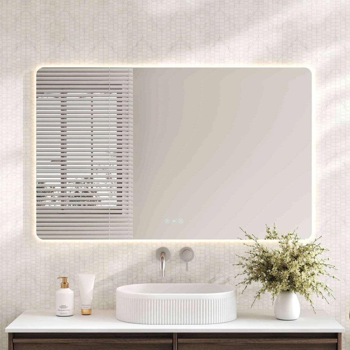 Frameless LED Mirrors - denplexbathrooms